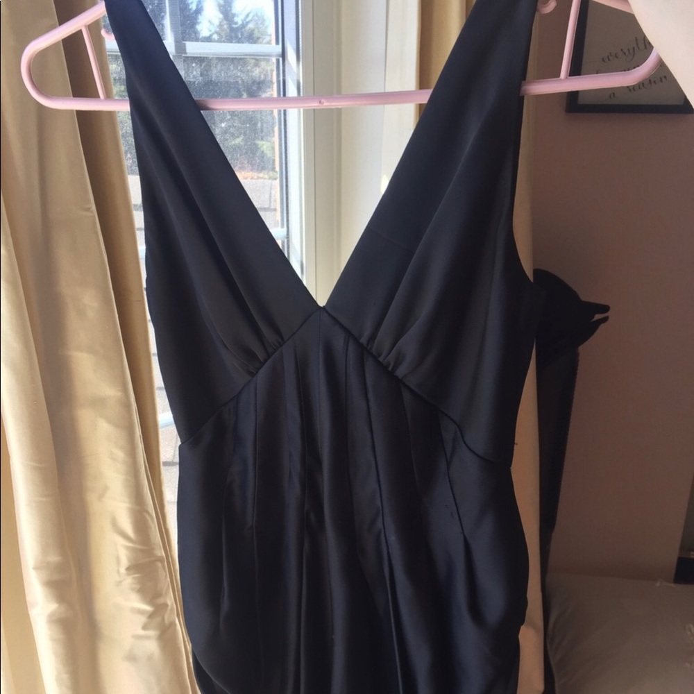 BCBG black silk dress